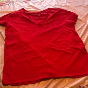 Target red v neck
